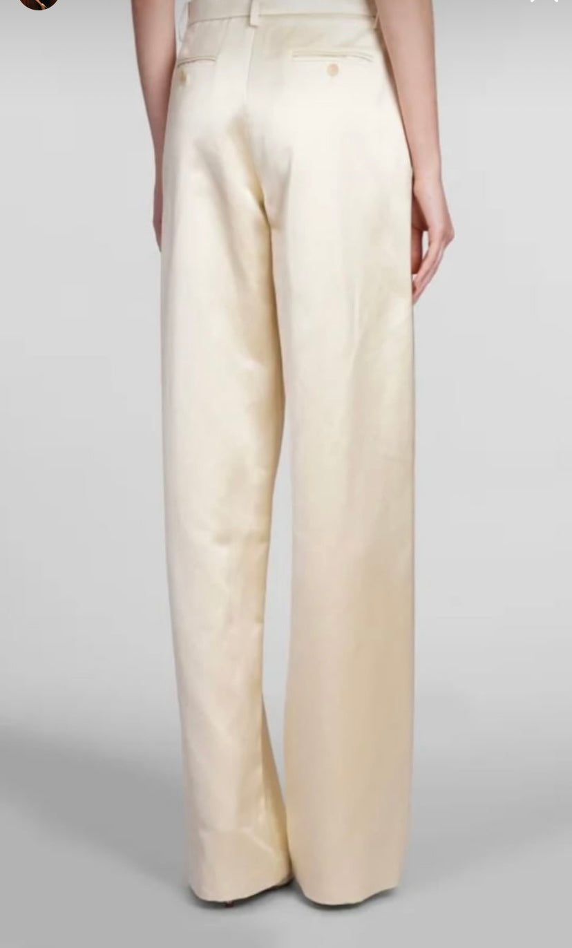 Custom silk wool pants
