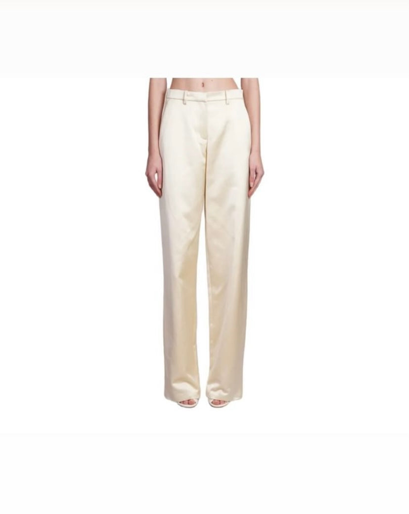Custom silk wool pants