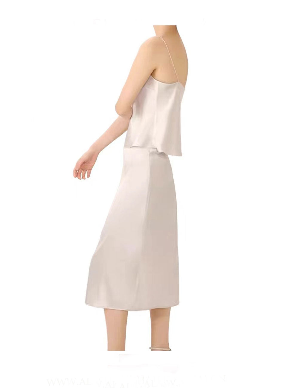 V neck Burgandy Mulberry Silk Top