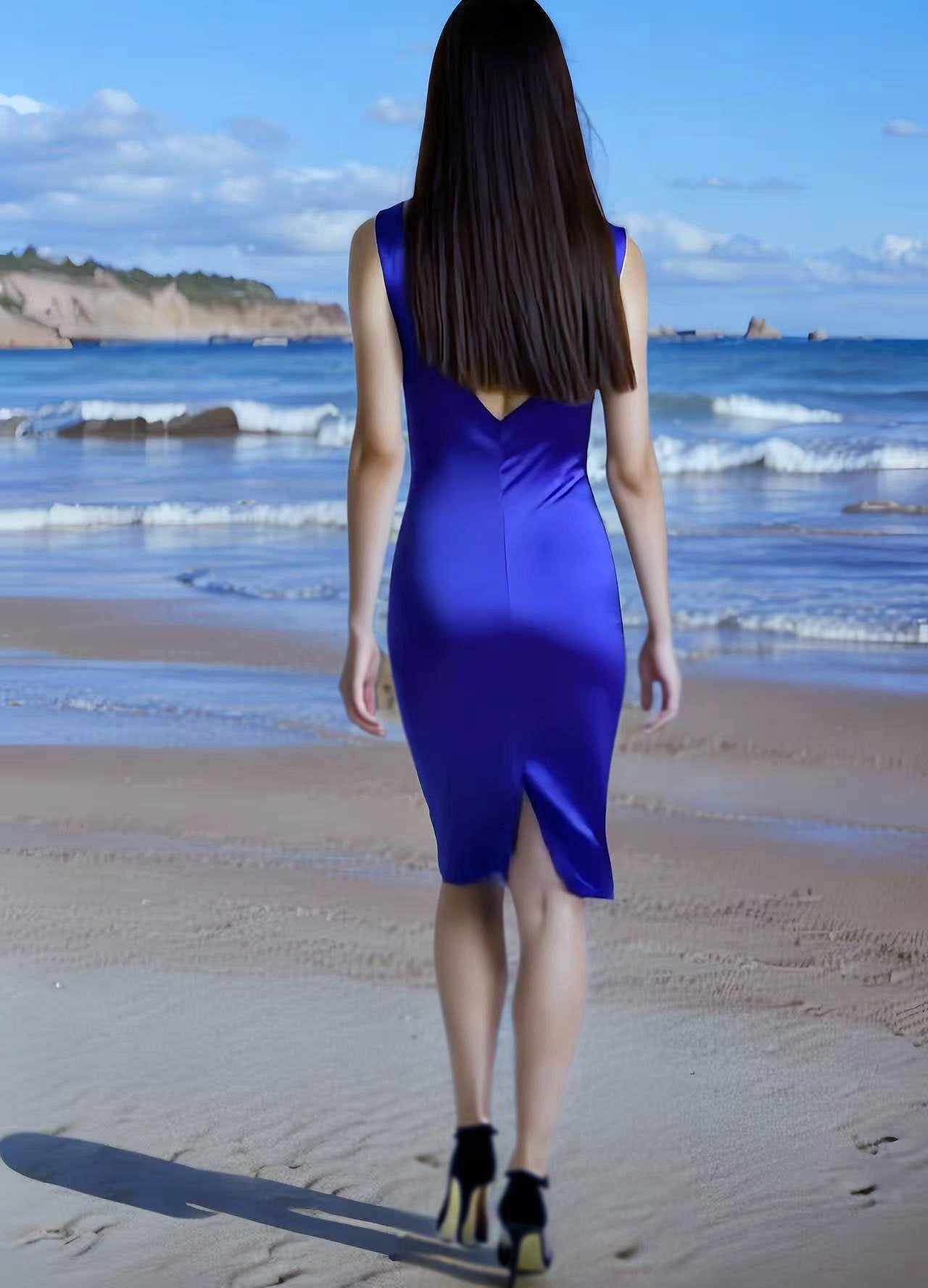 Marcie Mulberry Silk Dress