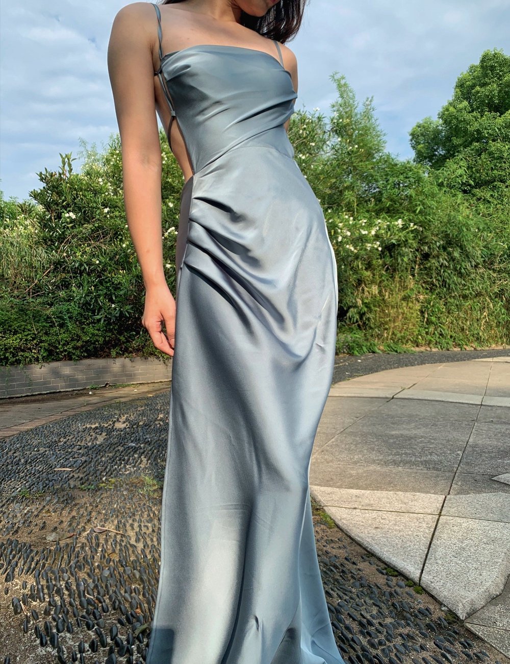 100% Mulberry Silk Saara Dress Gown - Studio Alashanghai Silk