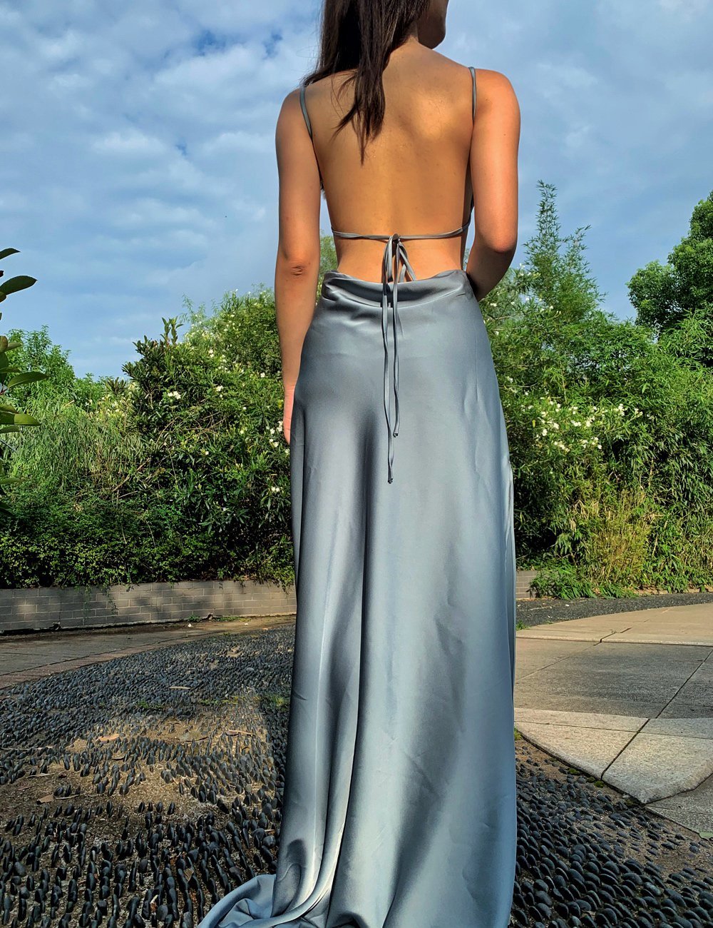 100% Mulberry Silk Saara Dress Gown - Studio Alashanghai Silk