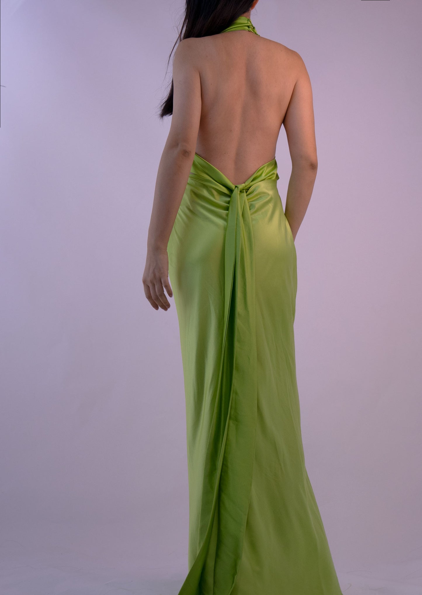100% Mulberry Silk Jewel Green Dress Gown