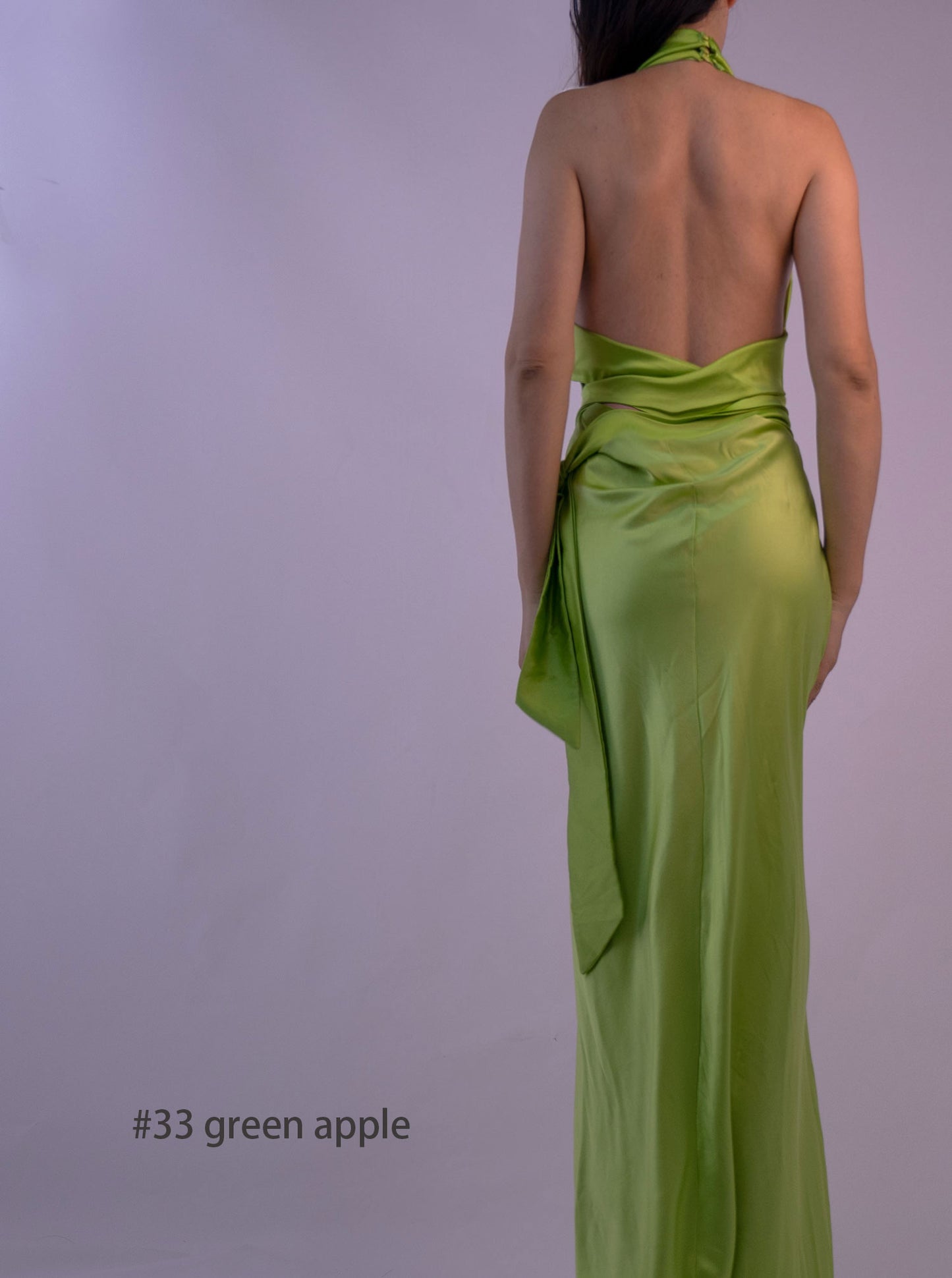 100% Mulberry Silk Jewel Green Dress Gown