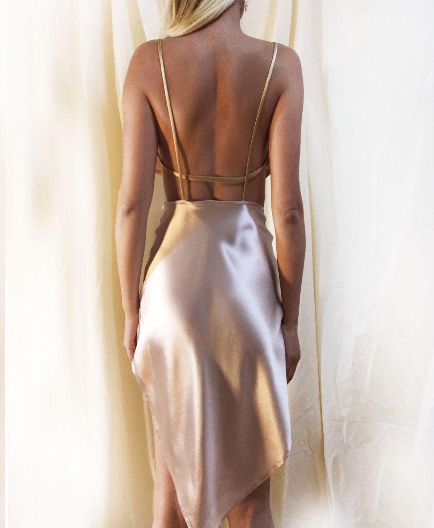 SAMPLE SALE *Gia Asymmetrical Backless Dress