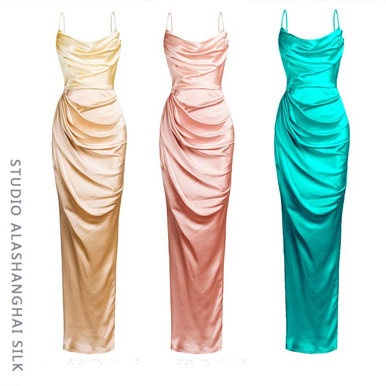 Agate Mulberry Silk Dress Gown - Studio Alashanghai Silk