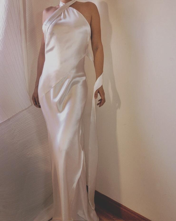 Alleta Silk Dress Gown - Studio Alashanghai Silk