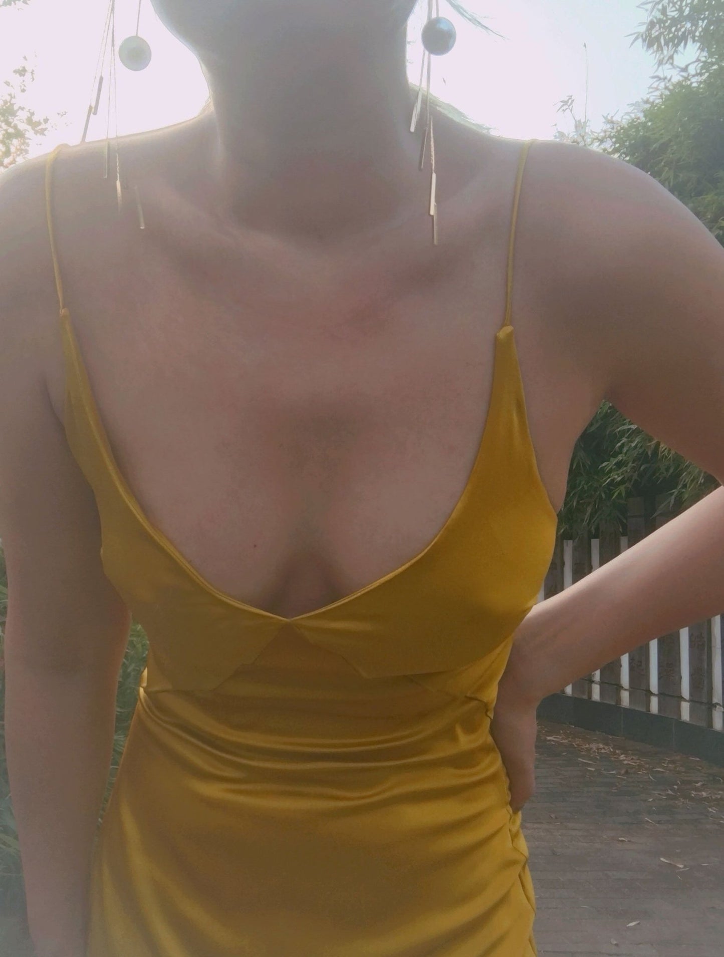 Amber Yellow Mulberry Silk dress - Studio Alashanghai Silk