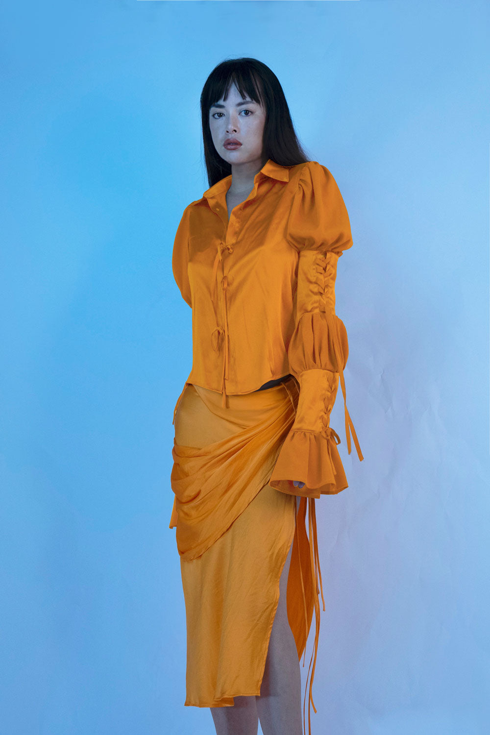 Draped Asymmetrical Aila Skirt