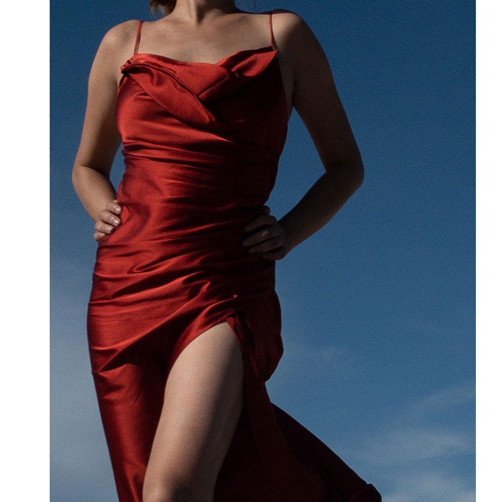 SAMPLE SALE * Audrey Mulberry Silk dress - Studio Alashanghai Silk