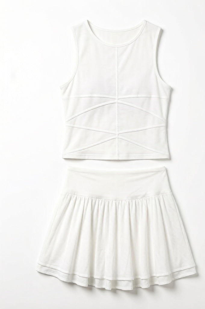 Tennis Sasha Mulberry Silk Cotton Set