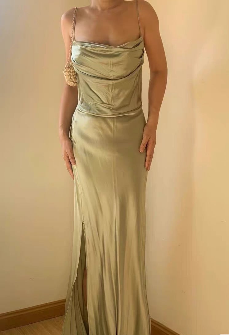 rhiannon satin dress SAMPLE SALE * Rhiannon Silk Dress – Studio Alashanghai Silk