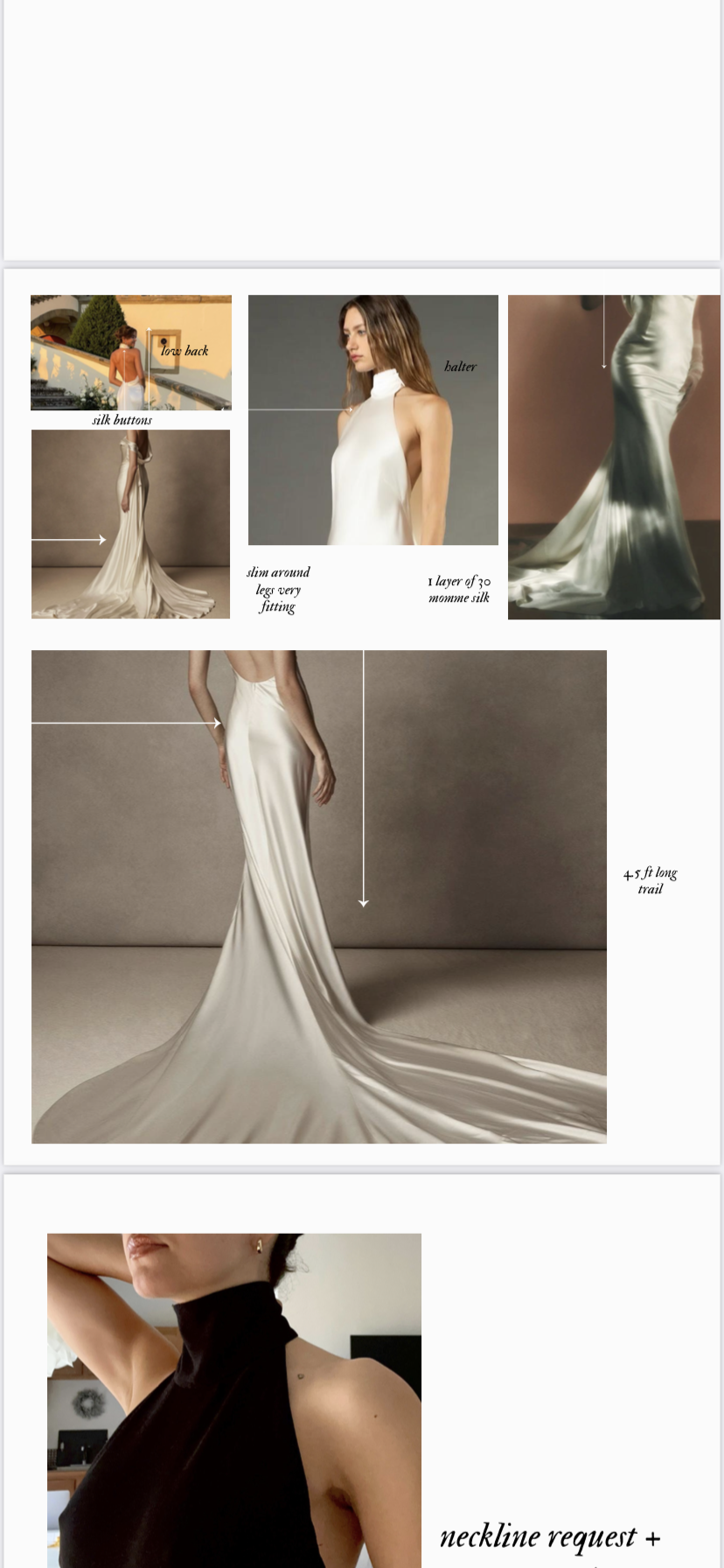 Custom bridal dress