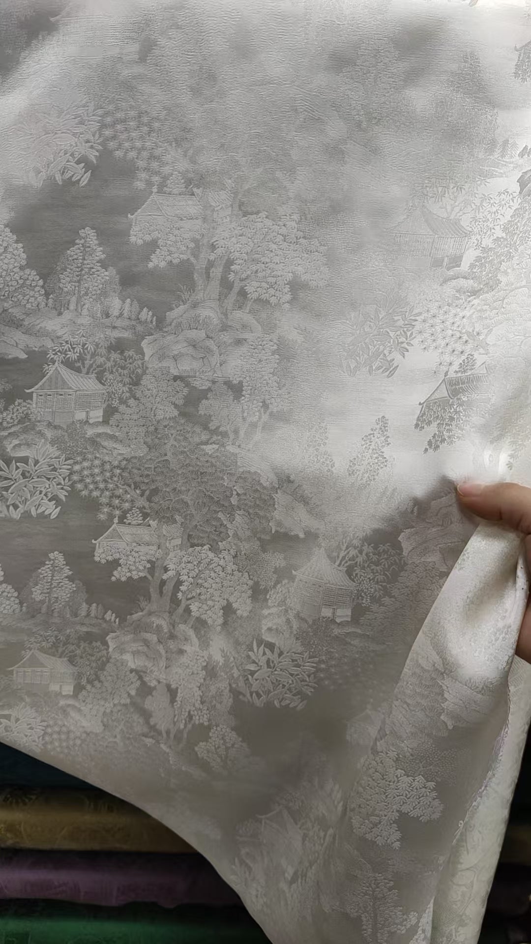 Custom Bamboo Jacquard Lace Up Dress For Gabrielle