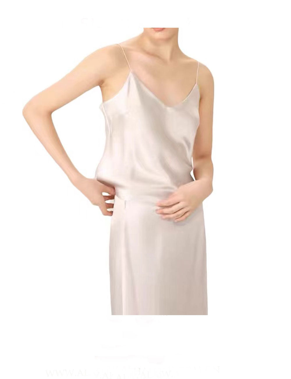 V neck Deep Purple Mulberry Silk Top