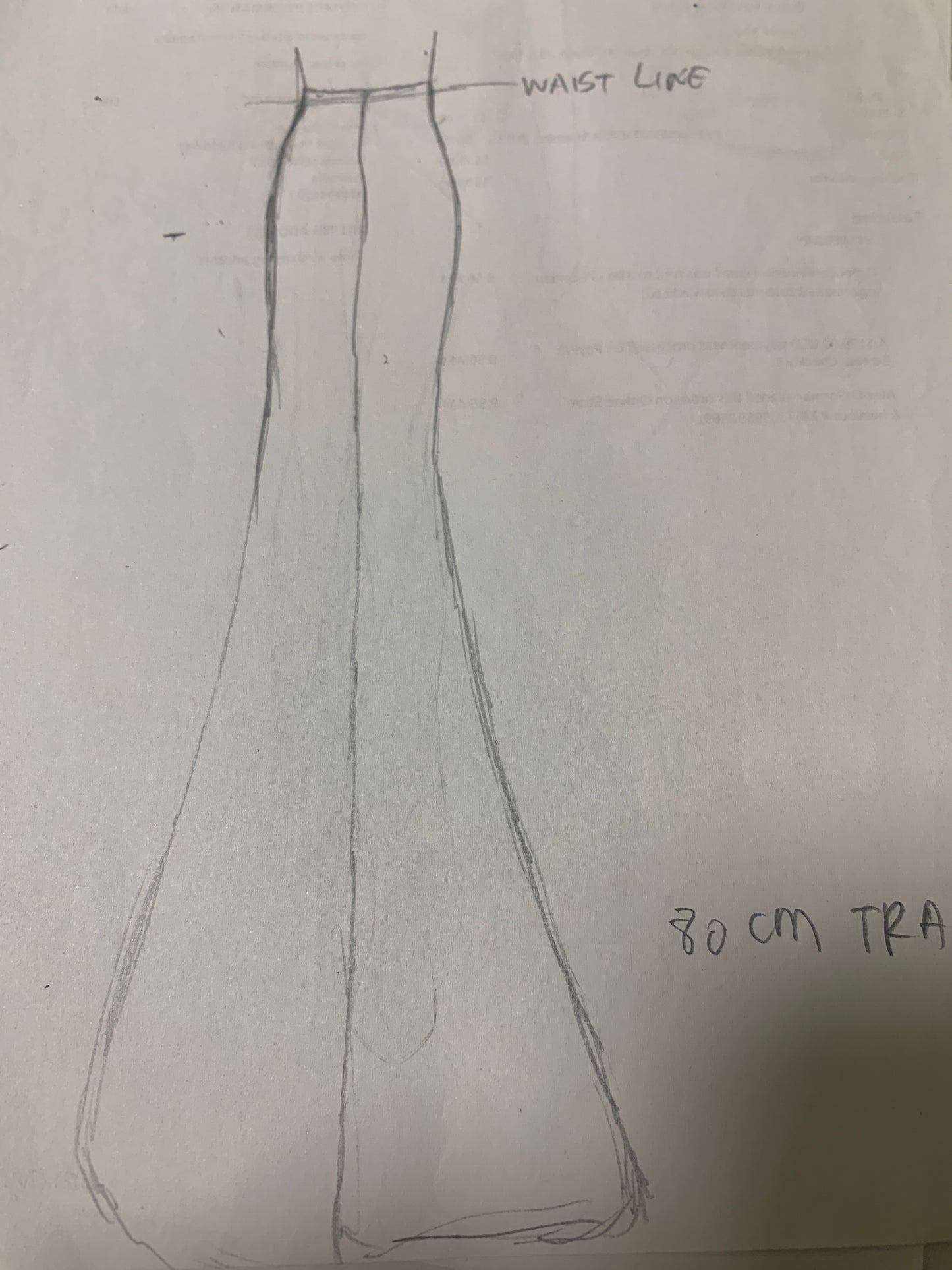 Custom bridal dress for Ms Tan