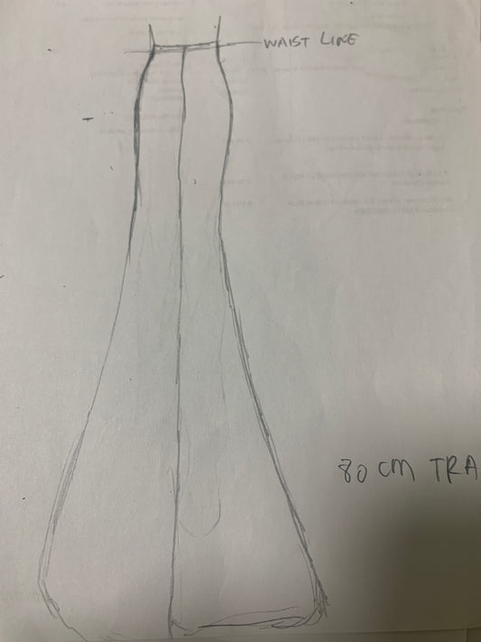 Custom bridal dress for Ms Tan