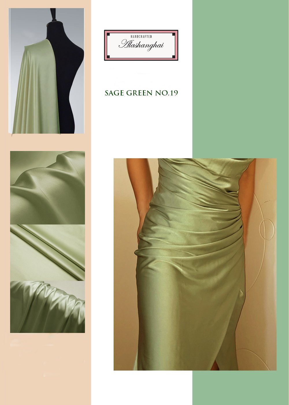100% Mulberry Silk Audrey Midi Dress - Studio Alashanghai Silk