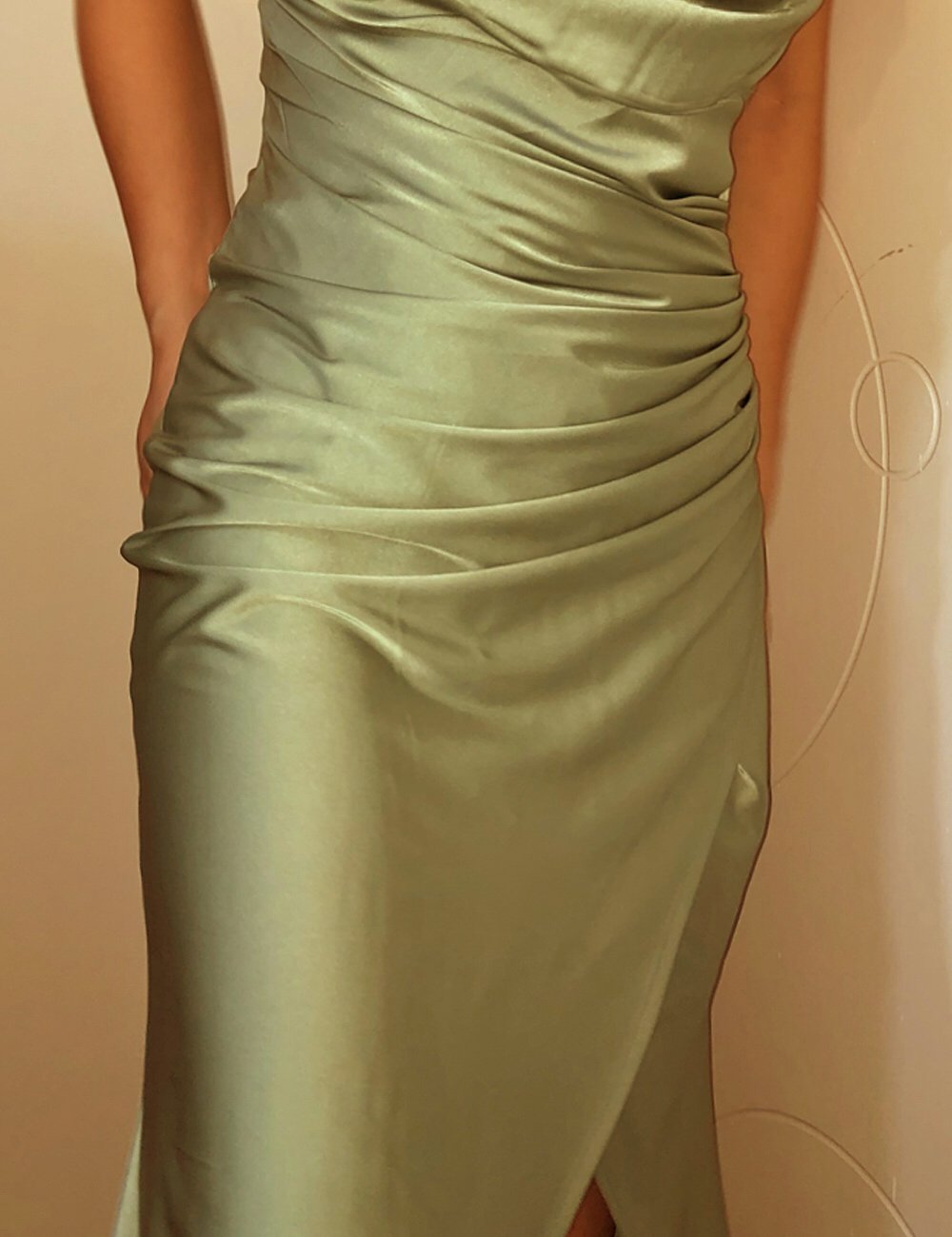 100% Mulberry Silk Audrey Midi Dress - Studio Alashanghai Silk