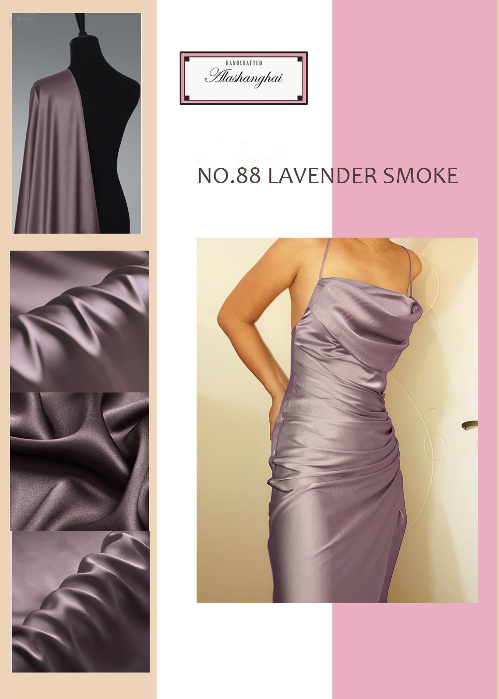 100% Mulberry Silk Audrey Midi Dress - Studio Alashanghai Silk