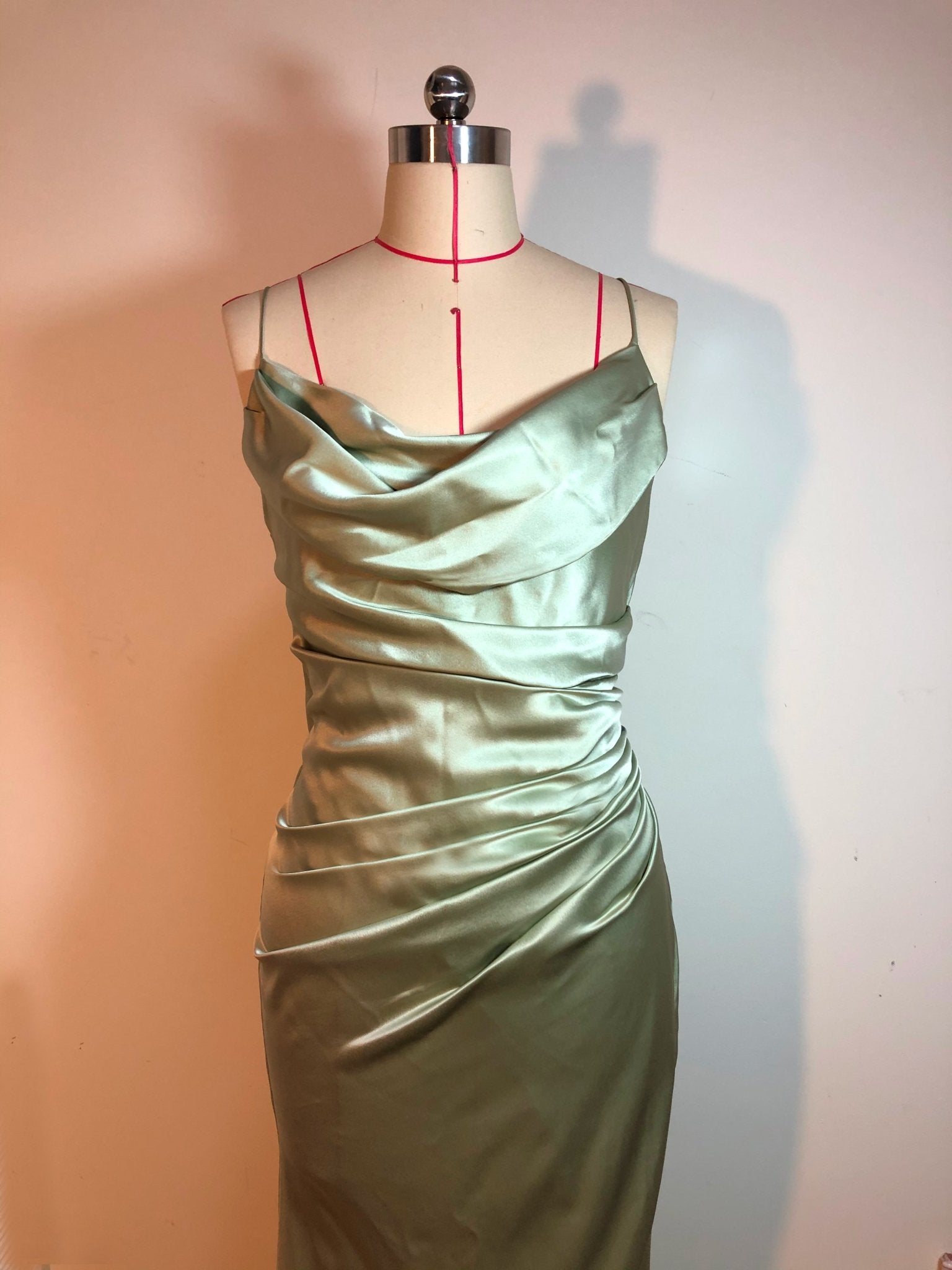 100% Mulberry Silk Audrey Midi Dress - Studio Alashanghai Silk