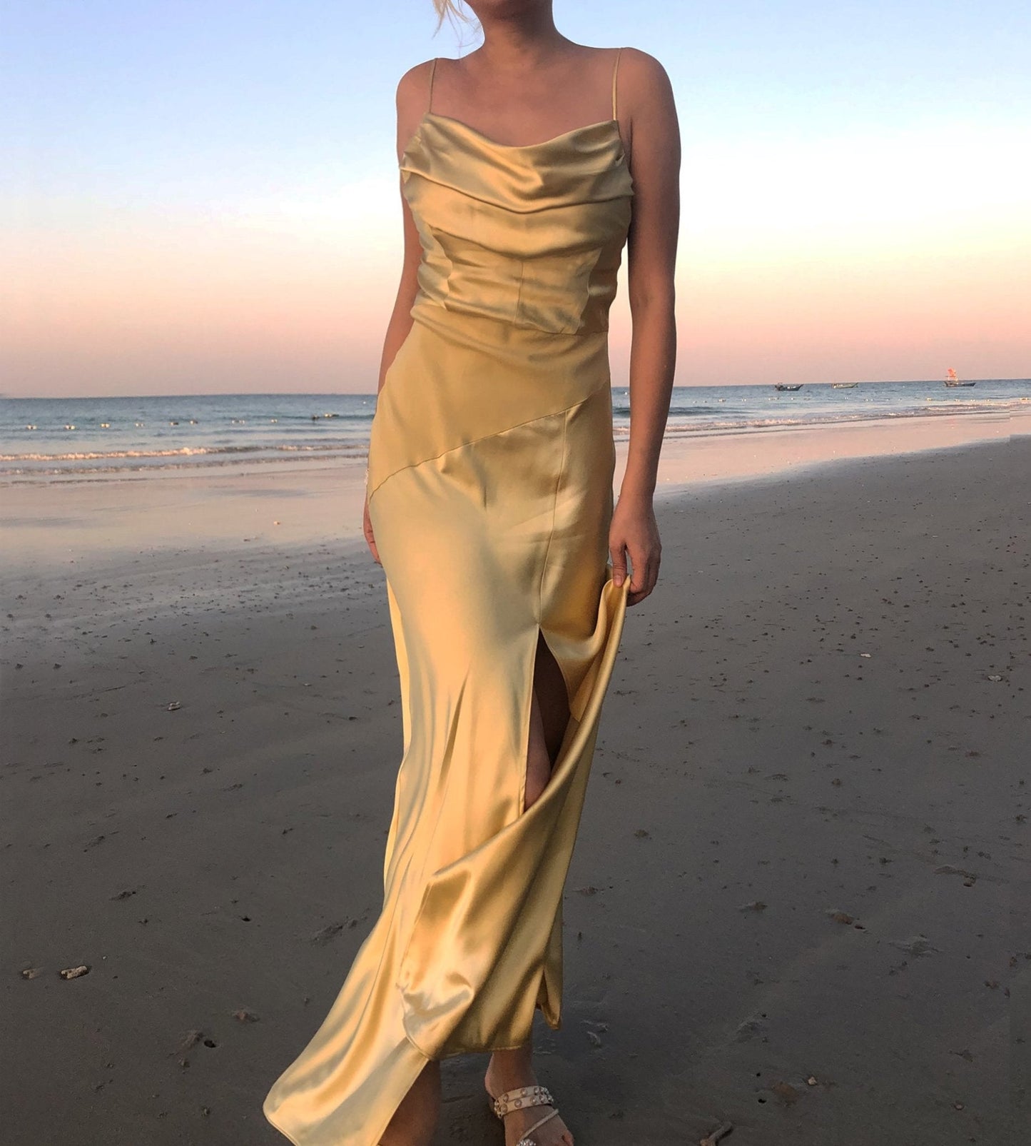 100% Mulberry Silk Manon Dress Gown - Studio Alashanghai Silk