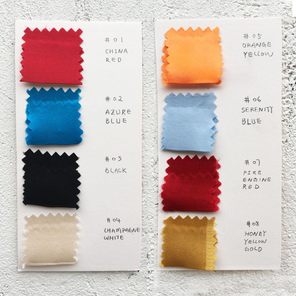 2 PCS* China Red Silk Pillowcase COLOR NO.01 - Studio Alashanghai Silk