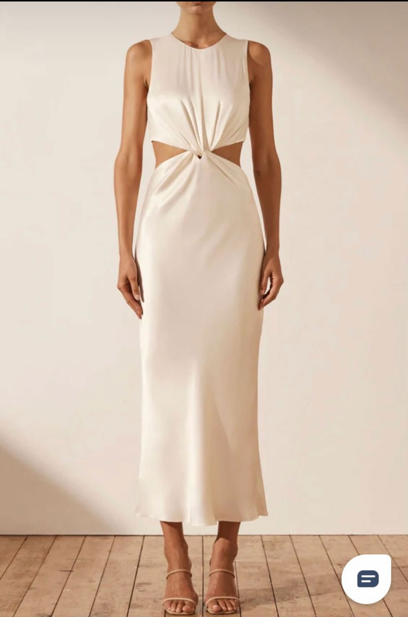 custom twisted dress