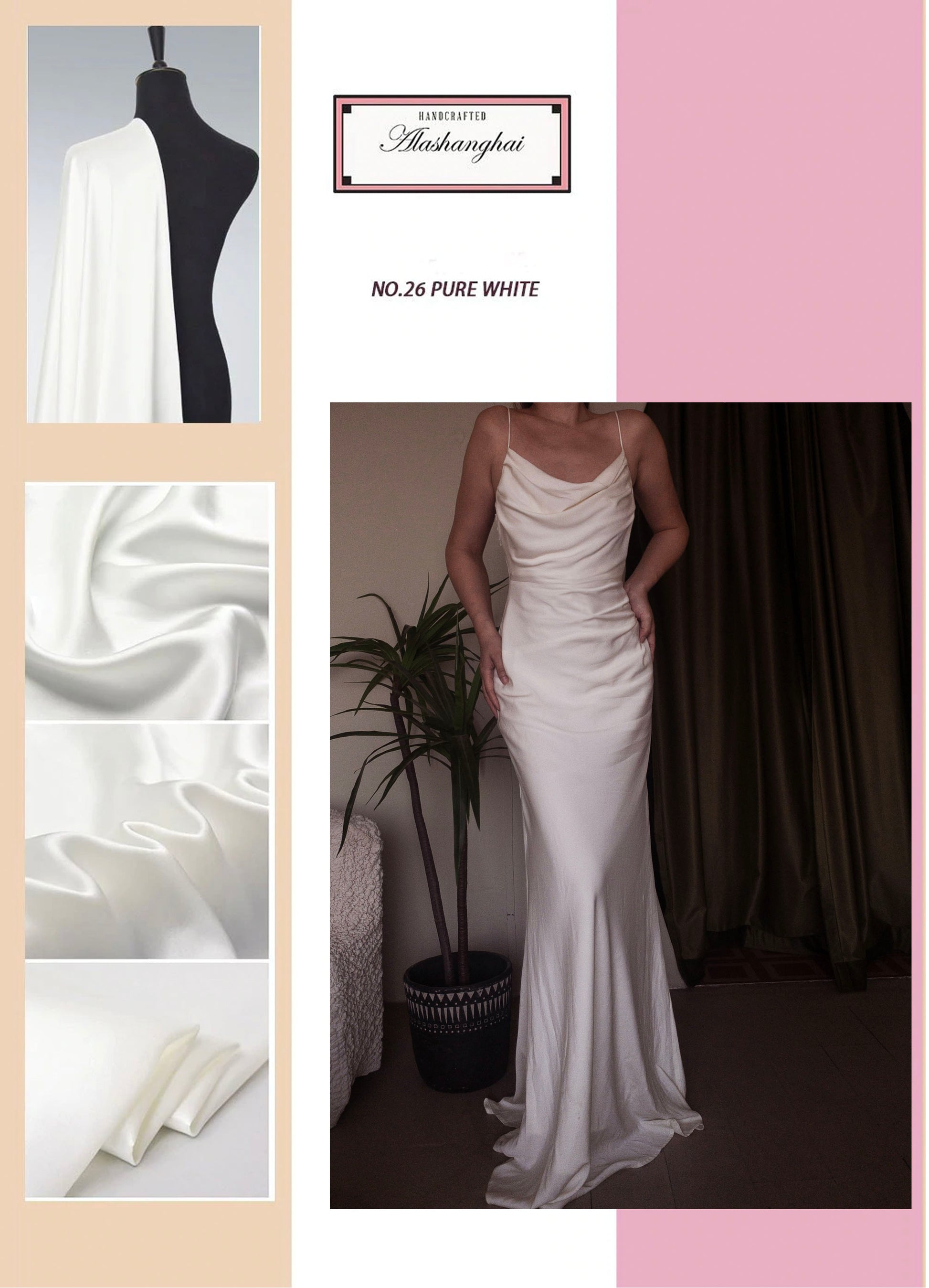 raw silk white dress Goddess Dress Handwoven Raw Silk, White Dress For Women