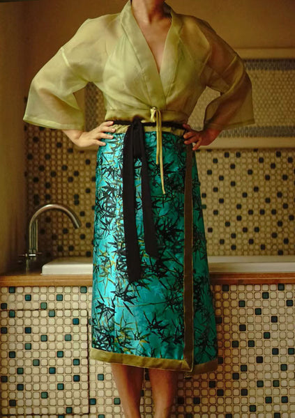 Ru Qun Green Bamboo Silk Set