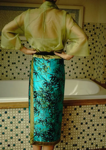 Ru Qun Green Bamboo Silk Set