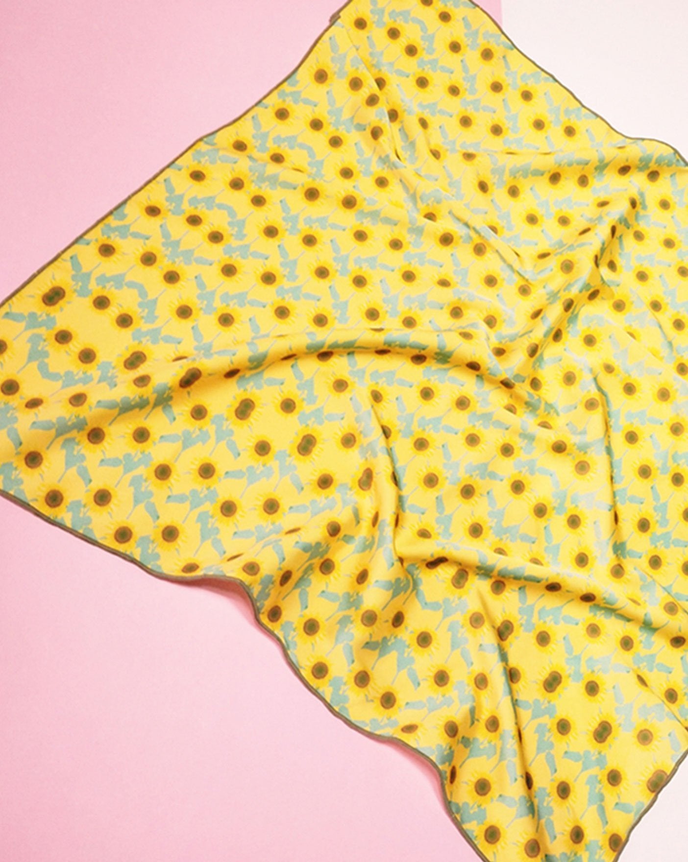 Daisy Satin Scarf - Studio Alashanghai Silk