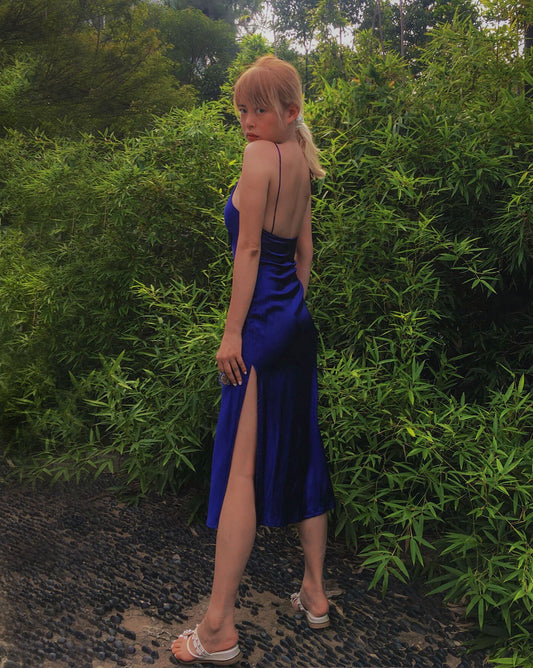 Grace Mulberry Silk Dress - Studio Alashanghai Silk