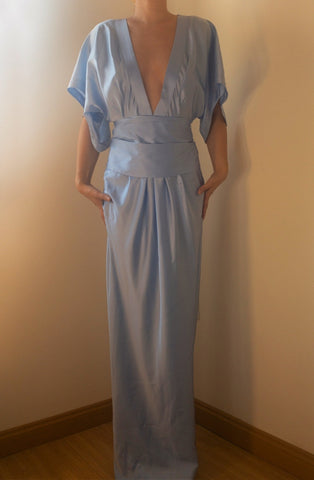 Yue Dress Gown Serenity Blue