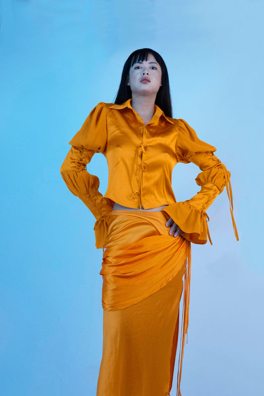 Draped Asymmetrical Aila Skirt