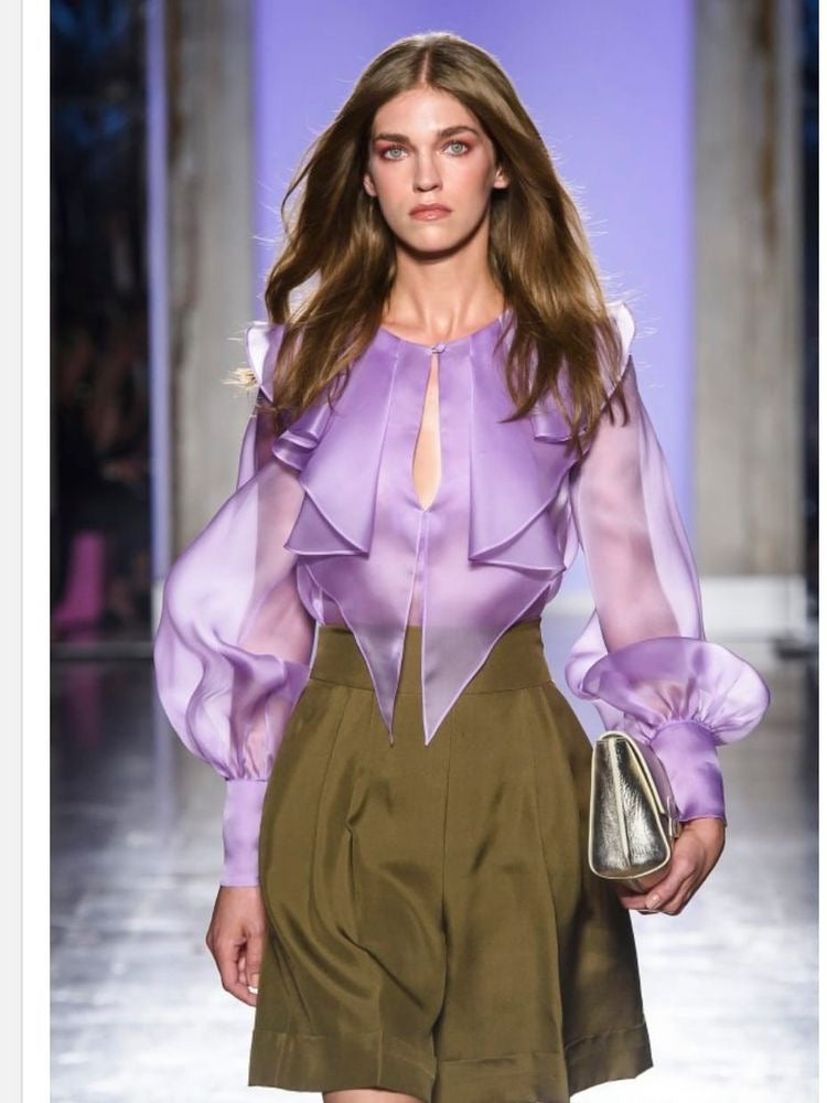 Custom organza blouse 2023