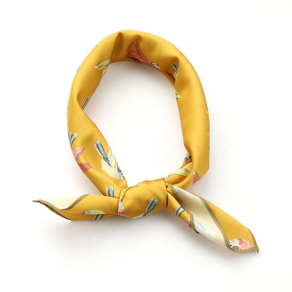 Lilttle Bird Satin Scarf - Studio Alashanghai Silk