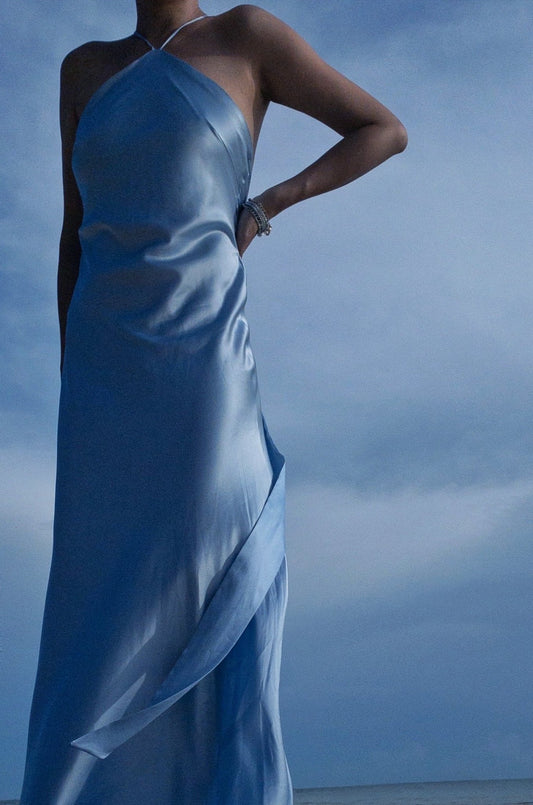 SAMPLE SALE * Grace Mulberry Silk dress - Studio Alashanghai Silk