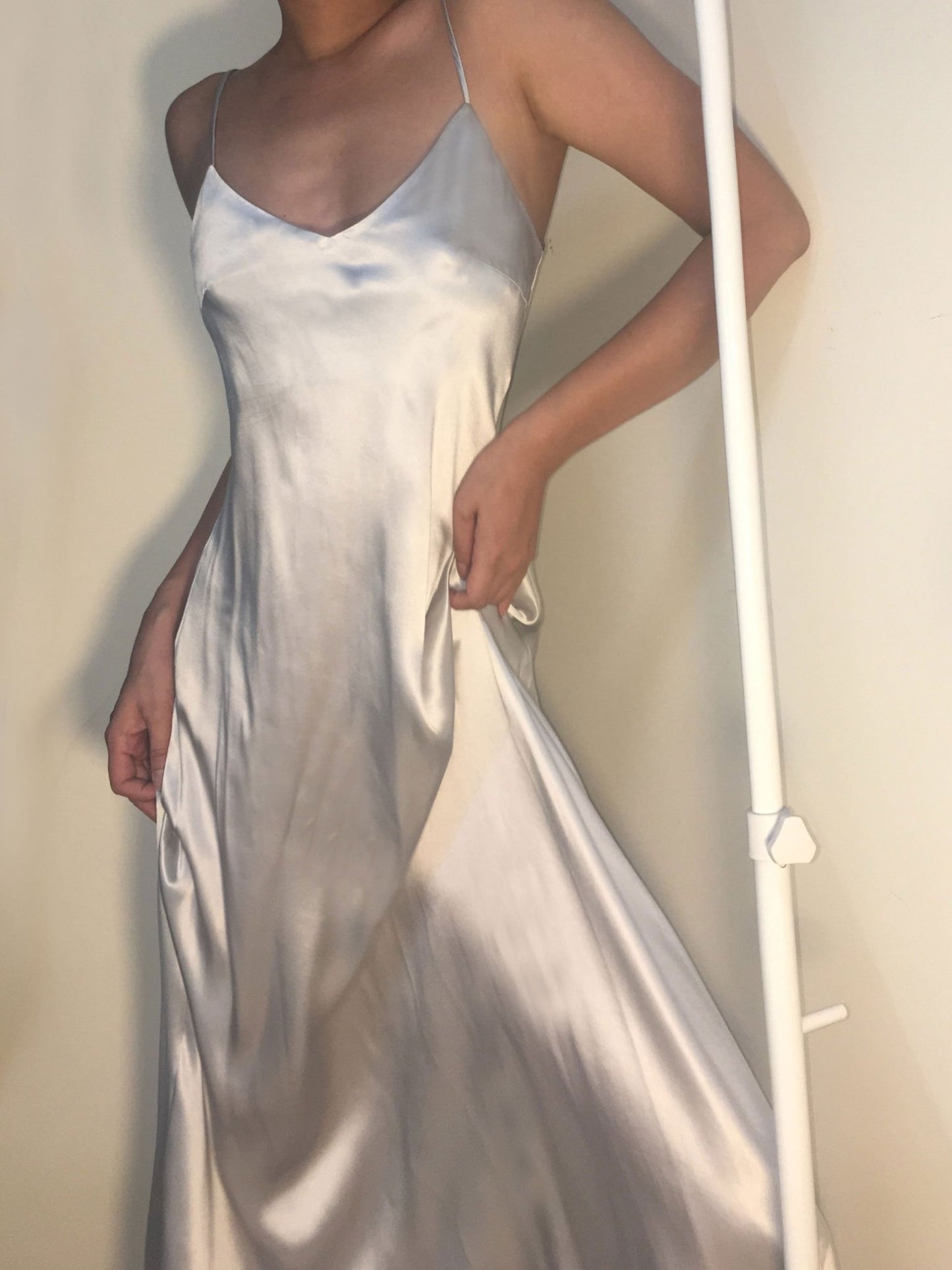SAMPLE SALE * V Neck Mulberry Silk Dress - Studio Alashanghai Silk