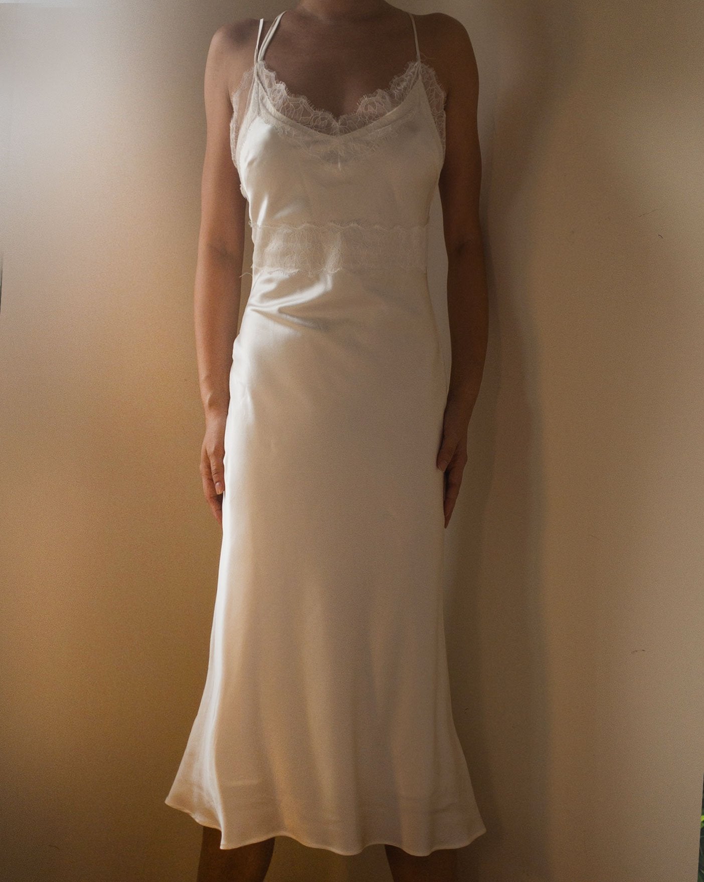 Tin Sage Green Mulberry Silk Dress Gown - Studio Alashanghai Silk