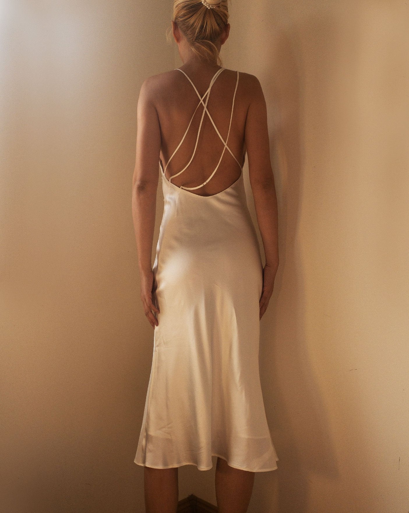 Tin Sage Green Mulberry Silk Dress Gown - Studio Alashanghai Silk